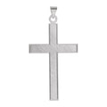 Satin-Finish Cross Pendant