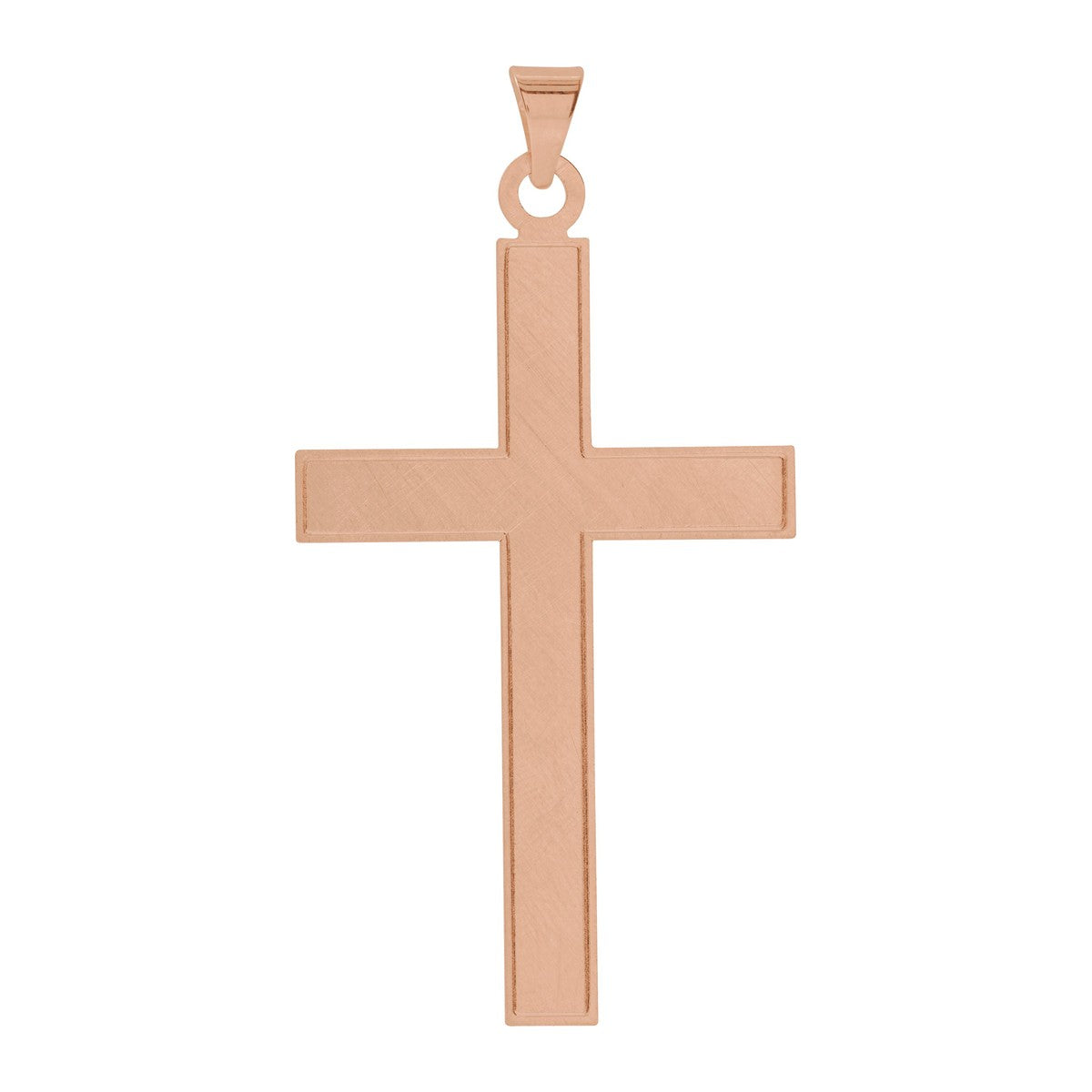 Satin-Finish Cross Pendant