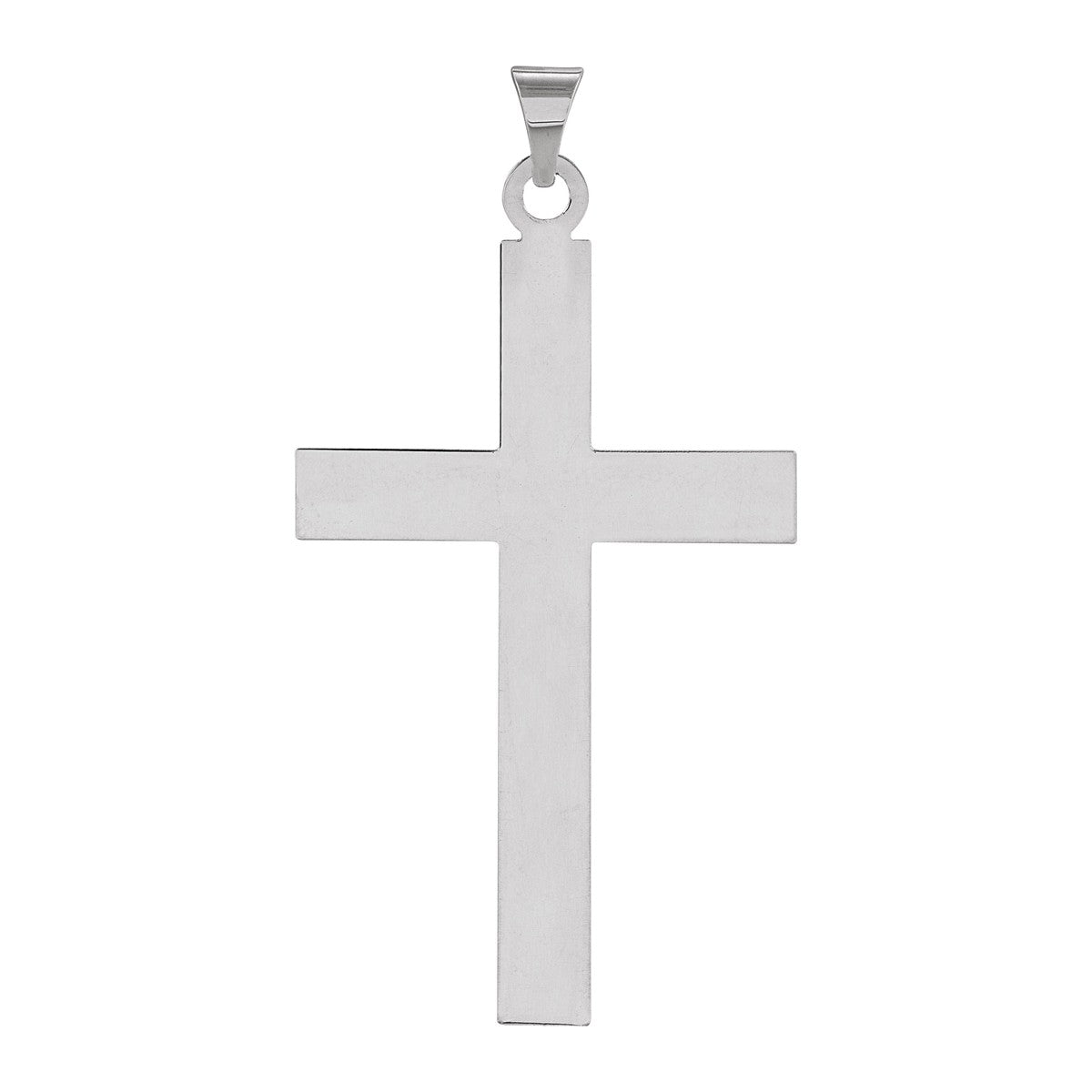 Flat Polished Cross Pendant
