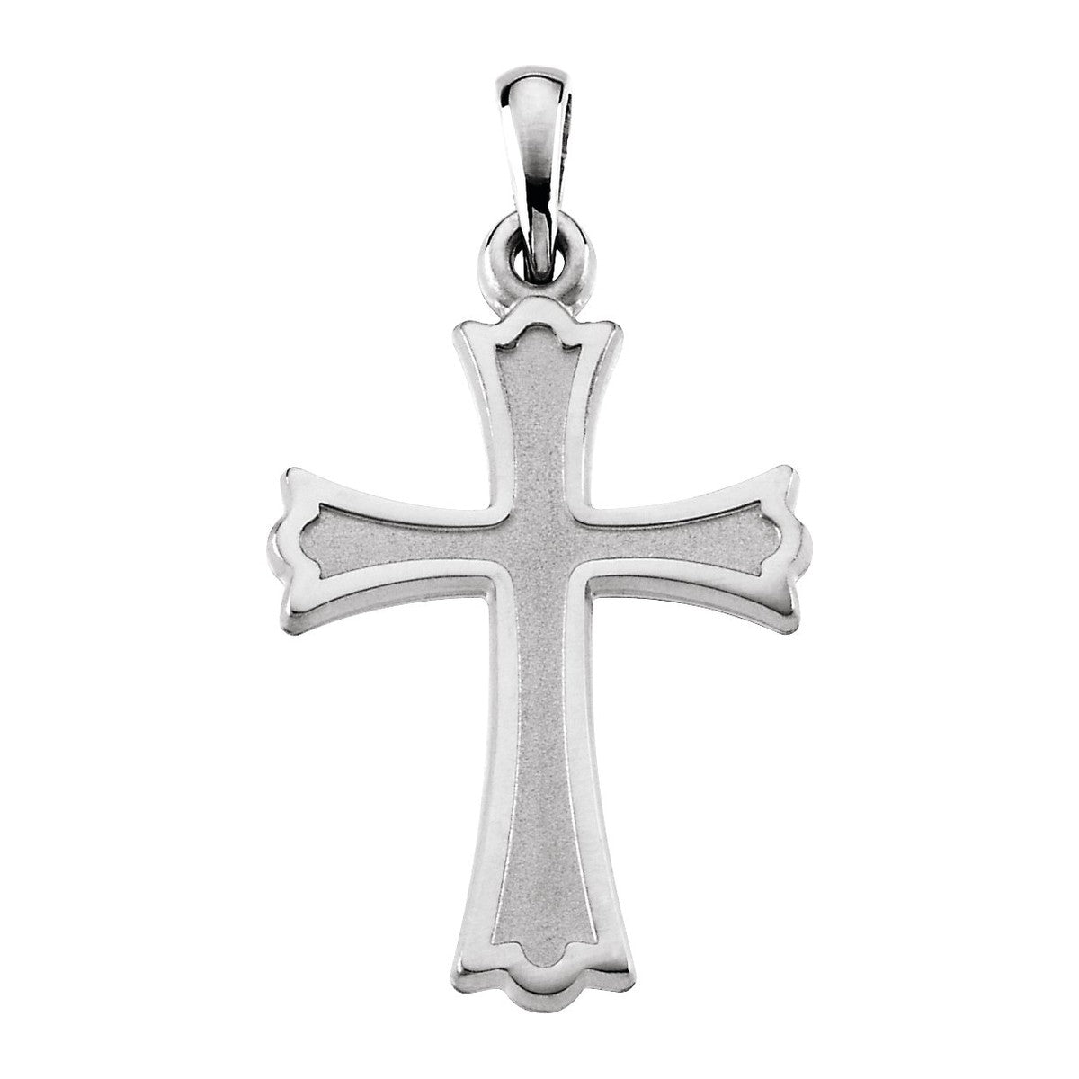 Scalloped Cross Pendant
