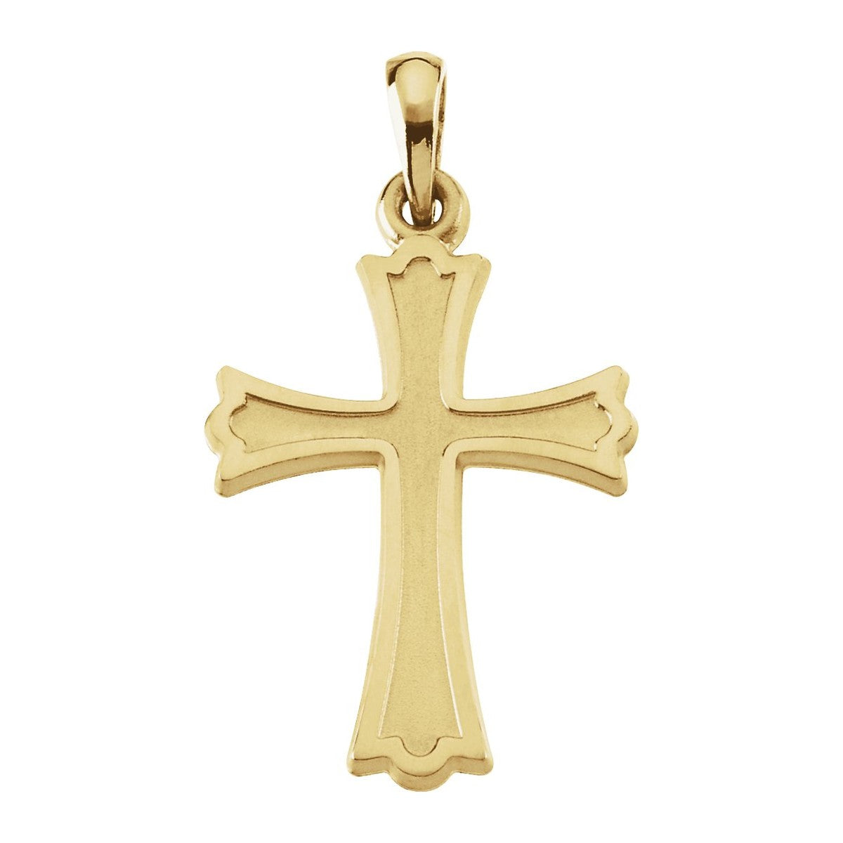 Scalloped Cross Pendant