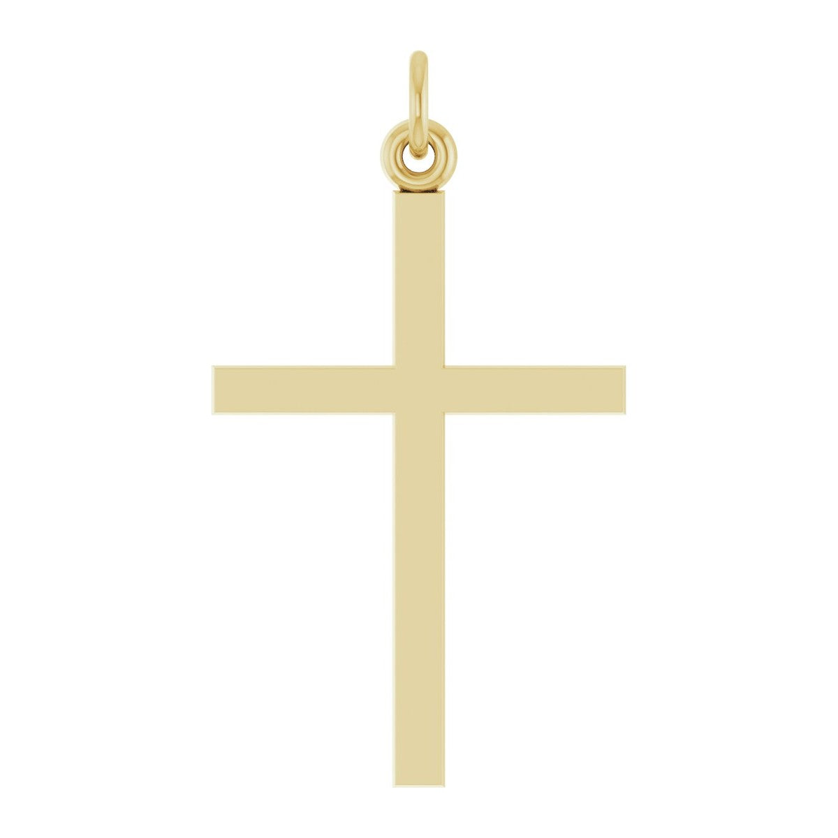 Petite Polished Cross Pendant