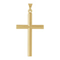 Ridged Latin Cross Pendant