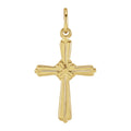 Fluted Cross Pendant