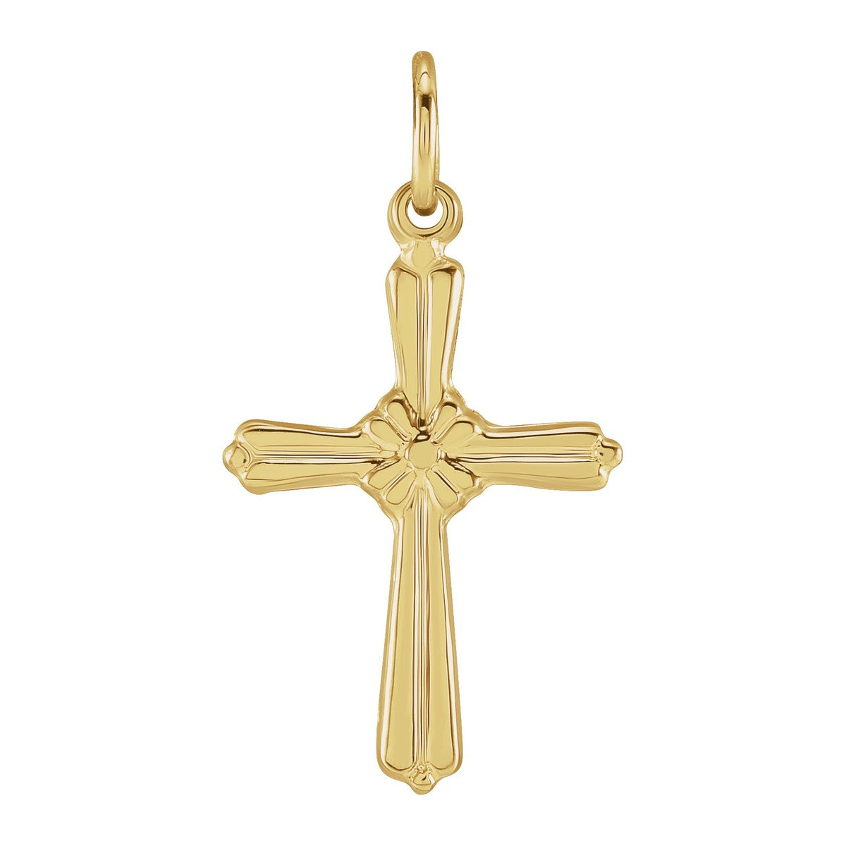 Fluted Cross Pendant