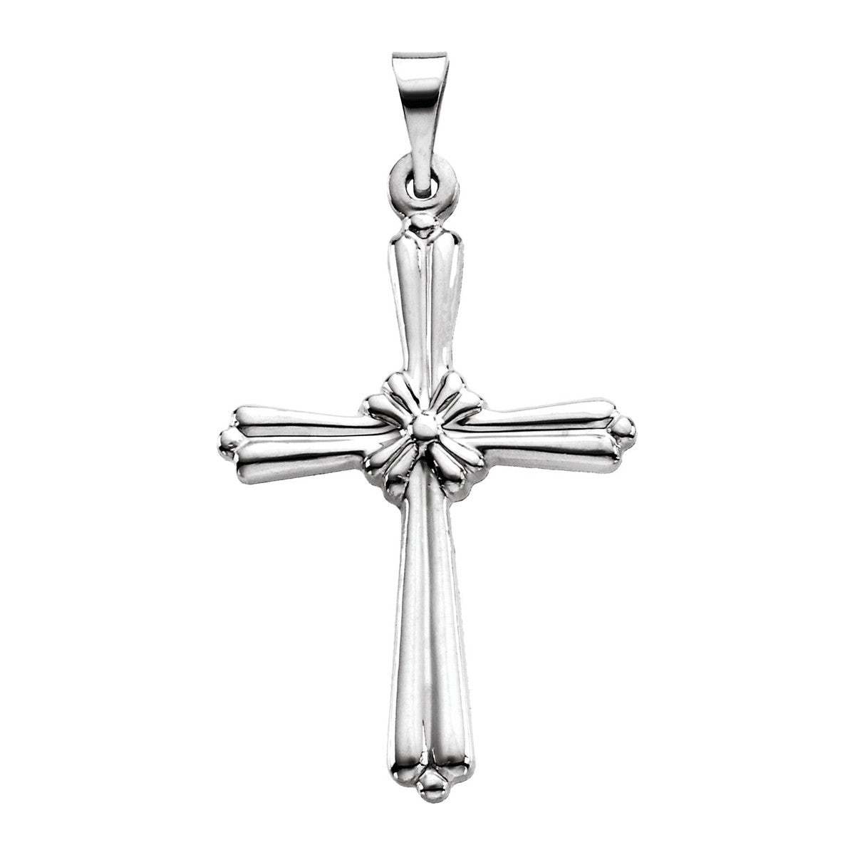 Fluted Cross Pendant