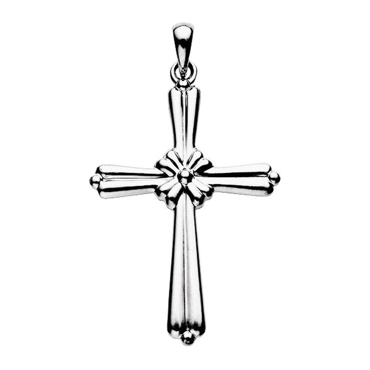 Fluted Cross Pendant