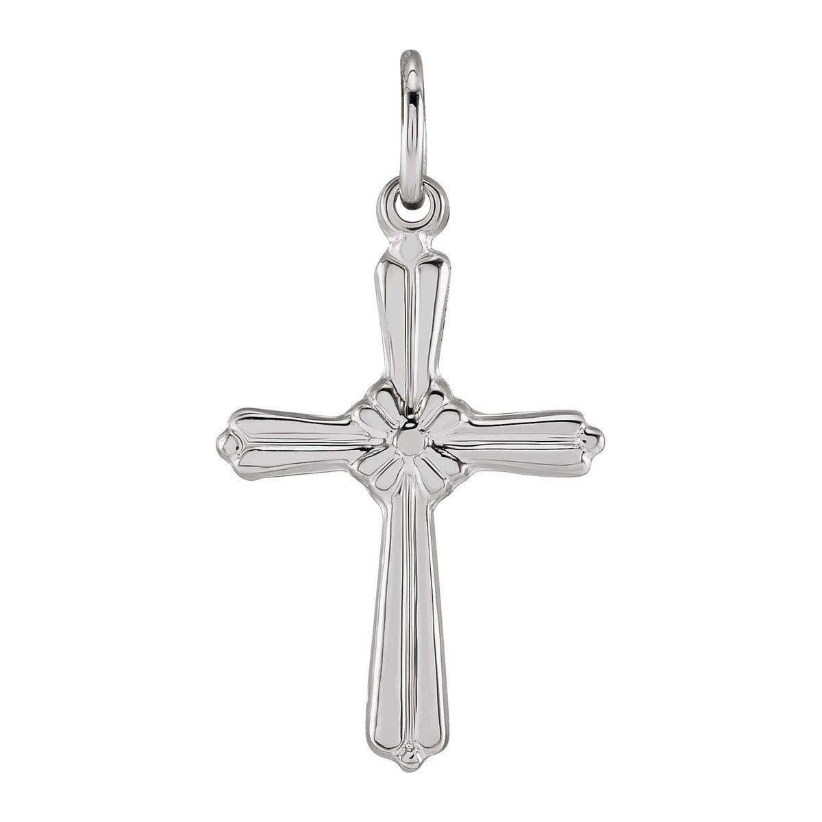 Fluted Cross Pendant