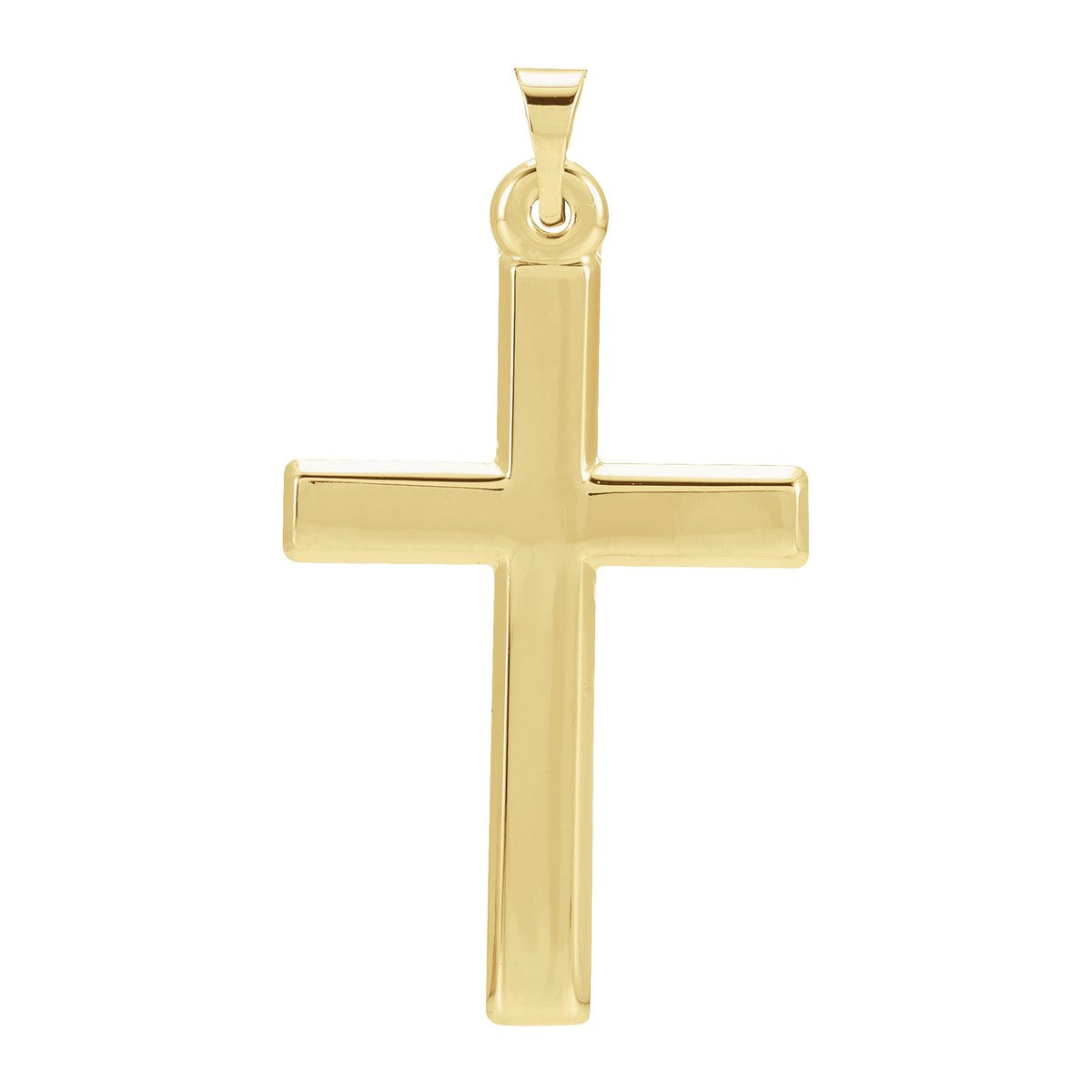 Bold Polished Cross Pendant