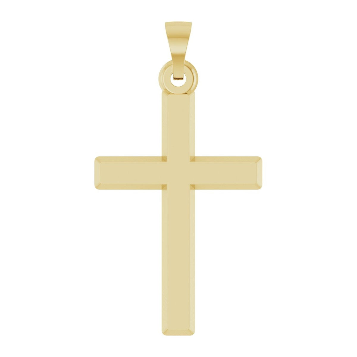 Bold Polished Cross Pendant