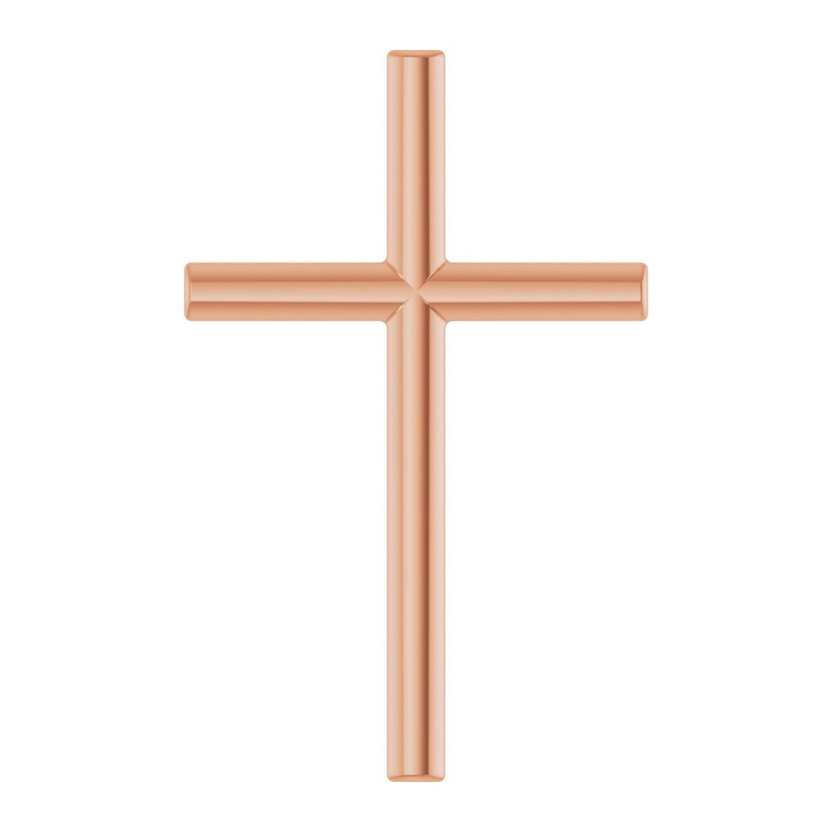 Tapered Polished Cross Pendant