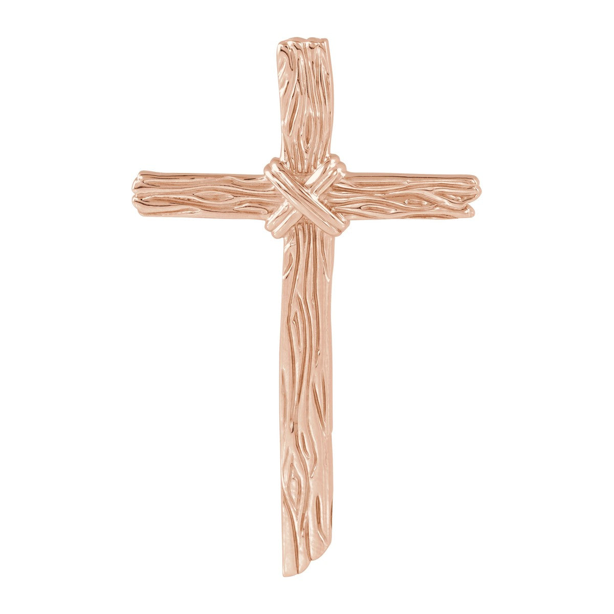 Woodgrain Cross Pendant