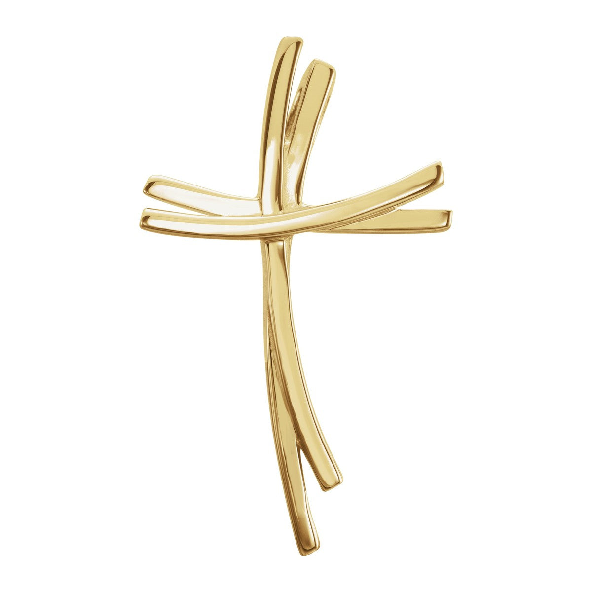 Brushstroke Cross Pendant