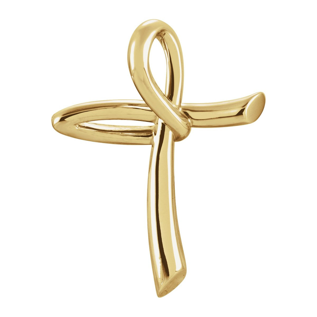 Ribbon Loop Cross Pendant
