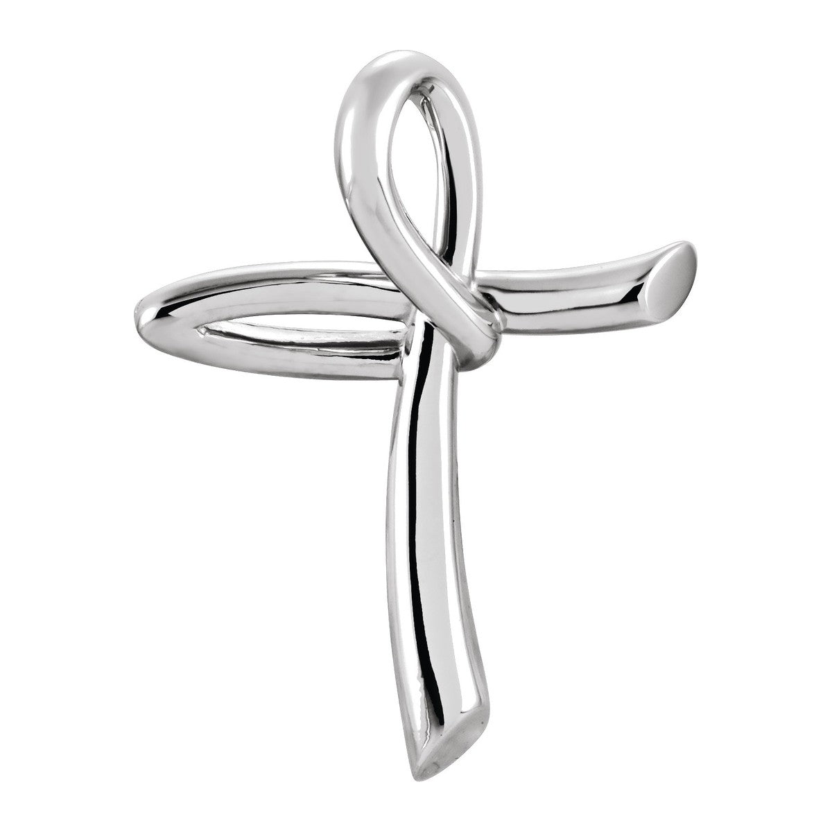 Ribbon Loop Cross Pendant