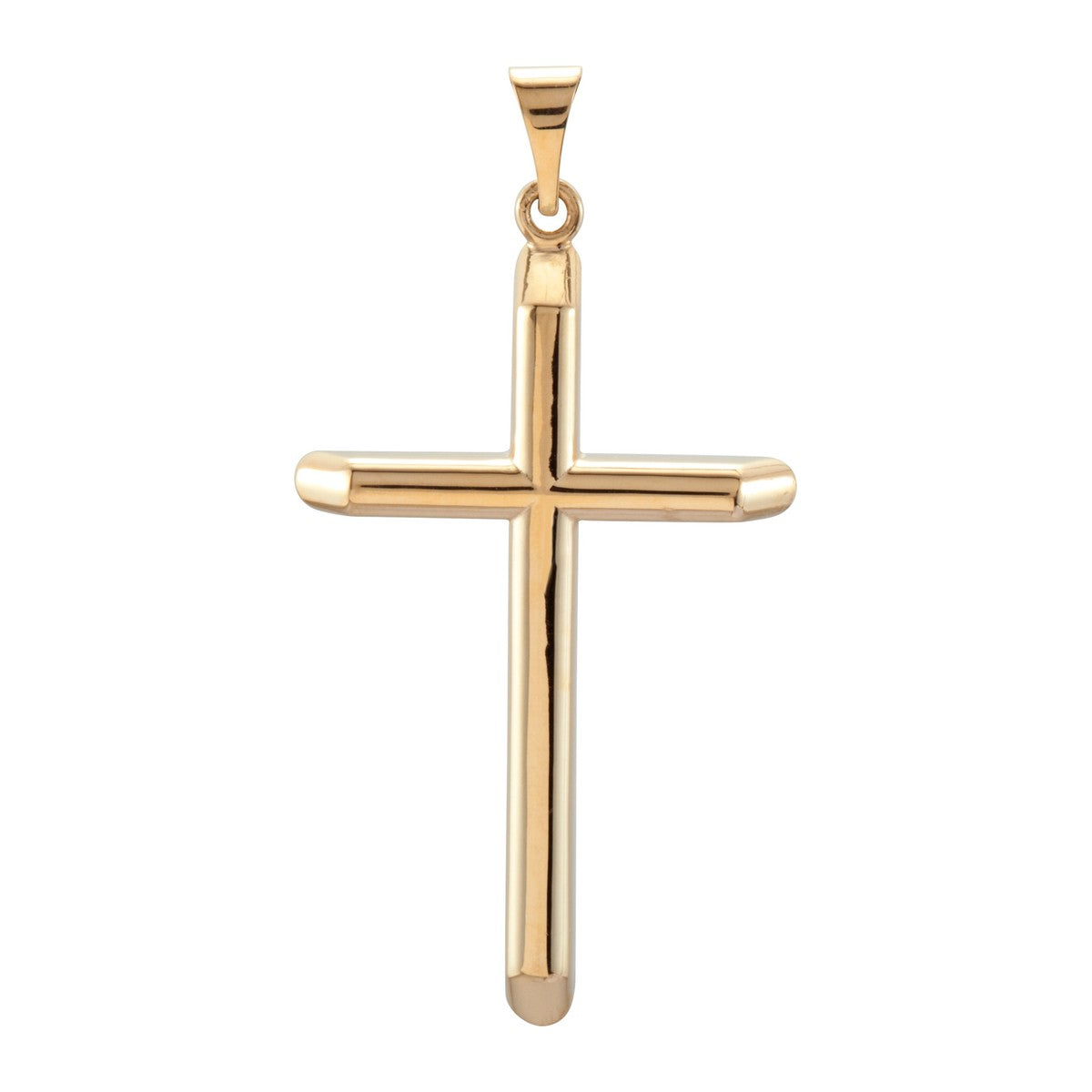 Large Unadorned Cross Pendant