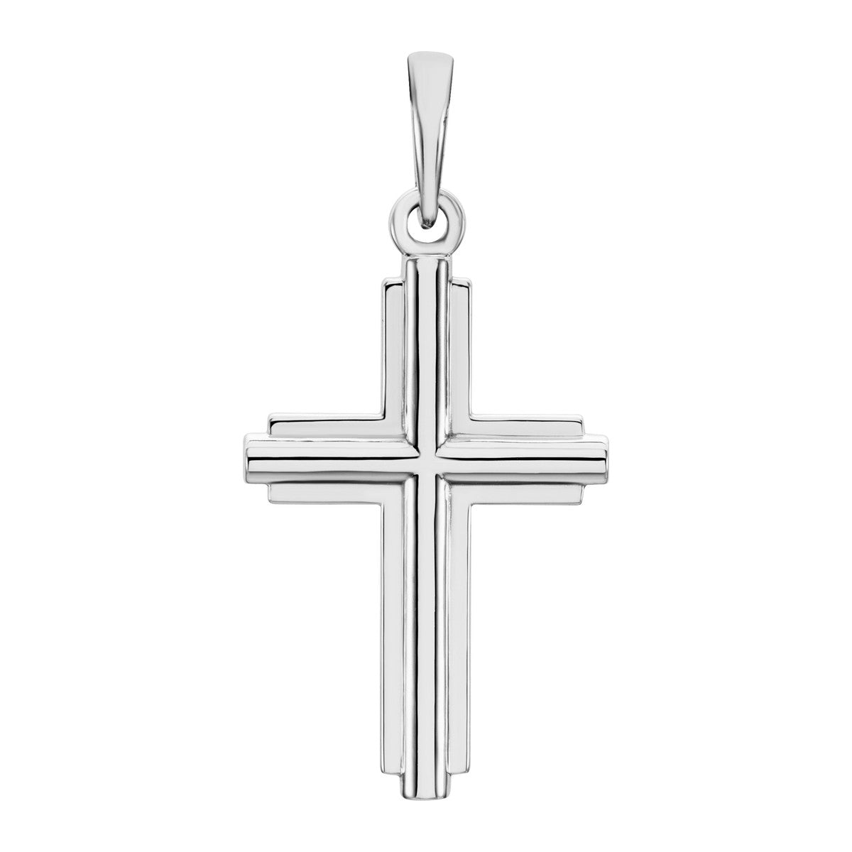 Stepped Cross Pendant