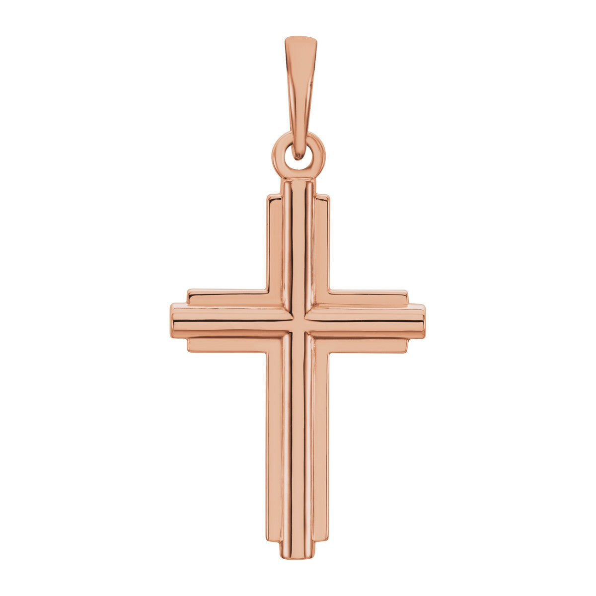 Stepped Cross Pendant