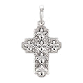 Ornate Floral Cross Pendant