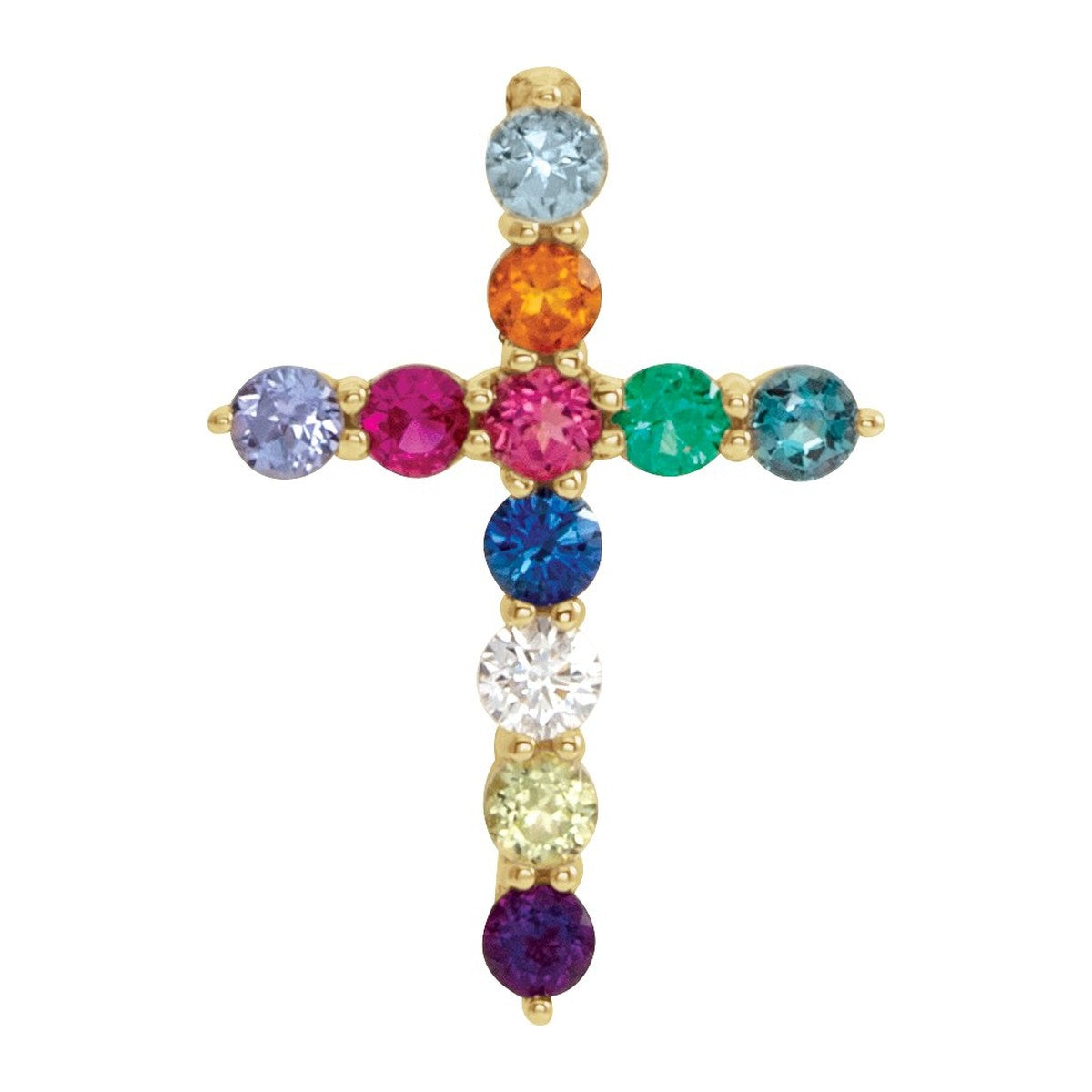 Accented Cross Pendant