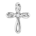 Diamond Infinity Cross Pendant