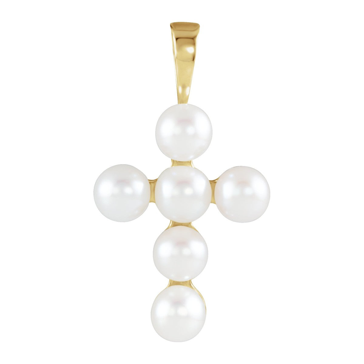 Freshwater Pearl Cross Pendant