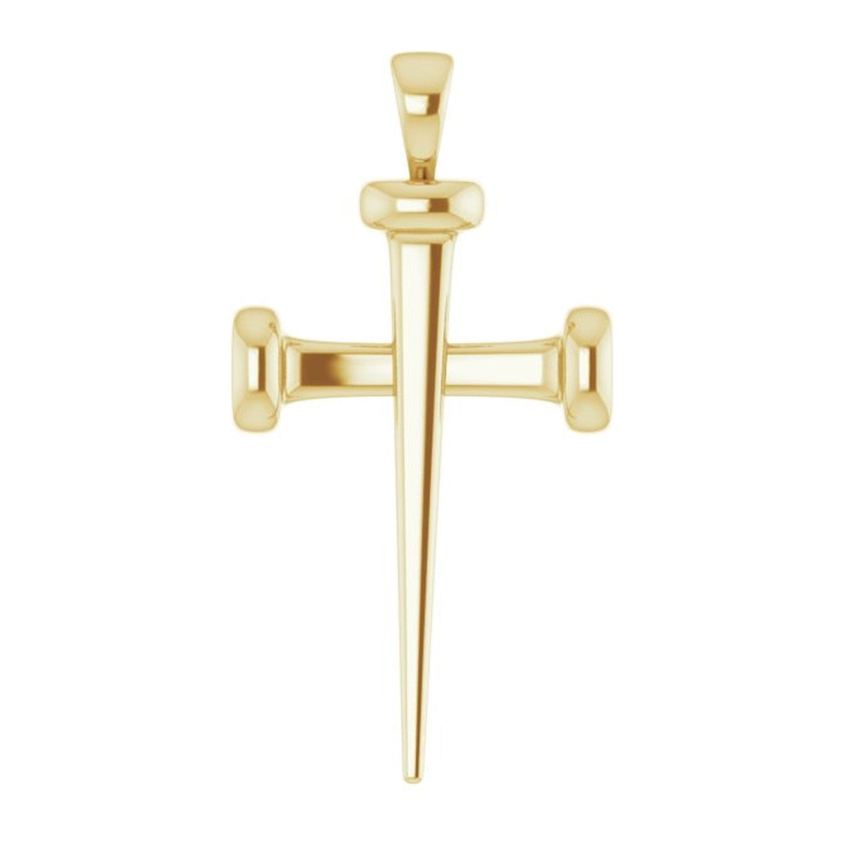 Slim Nail Cross Pendant