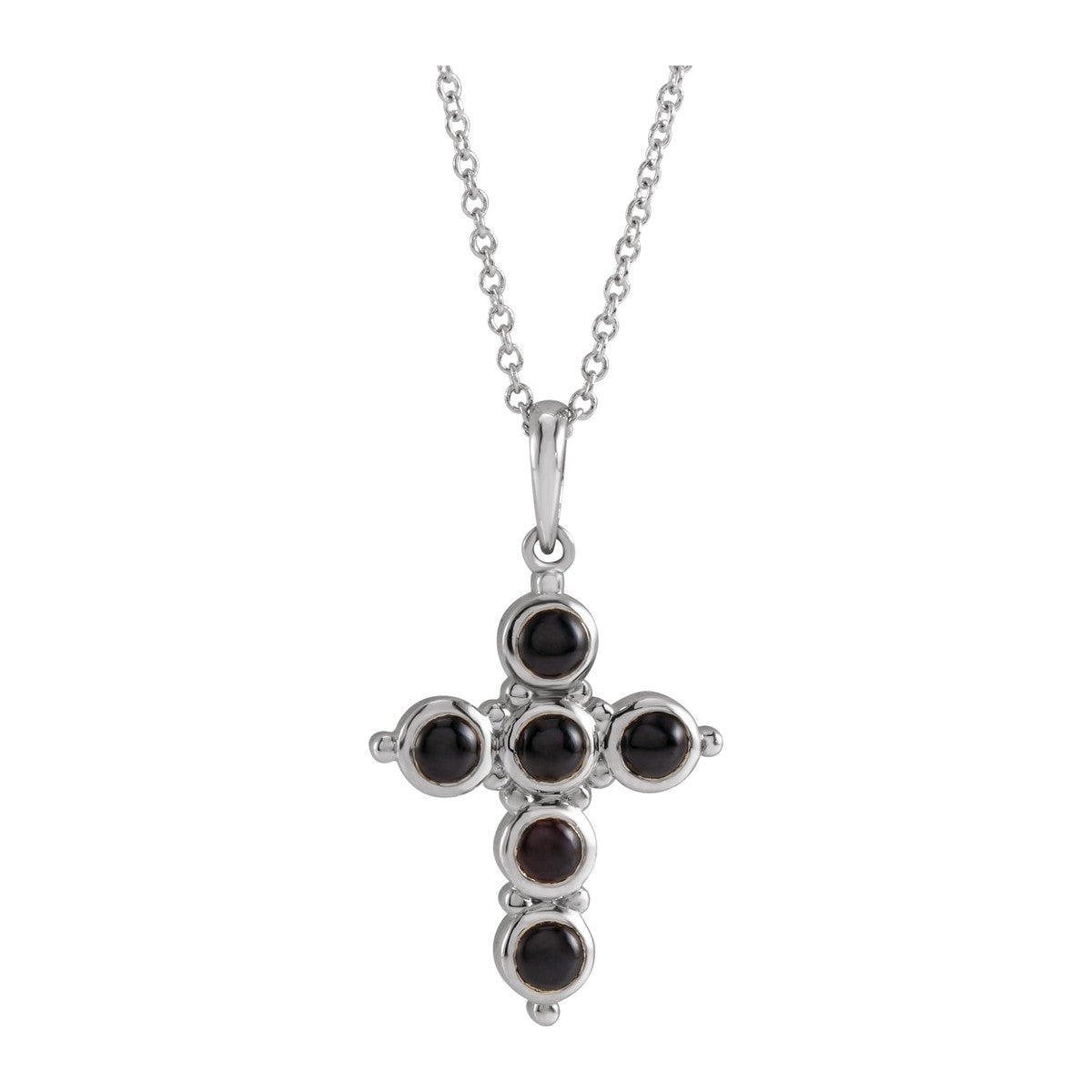 Cabochon Cross Necklace