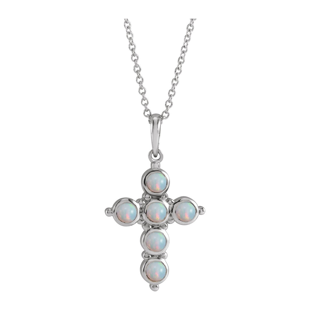 Cabochon Cross Necklace