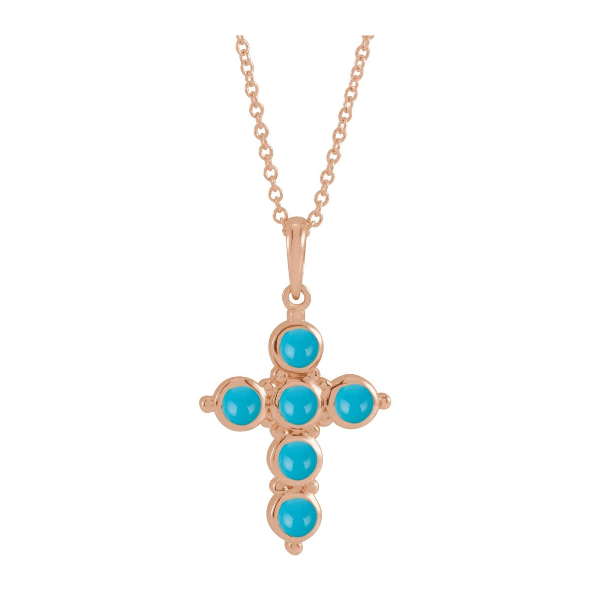 Cabochon Cross Necklace