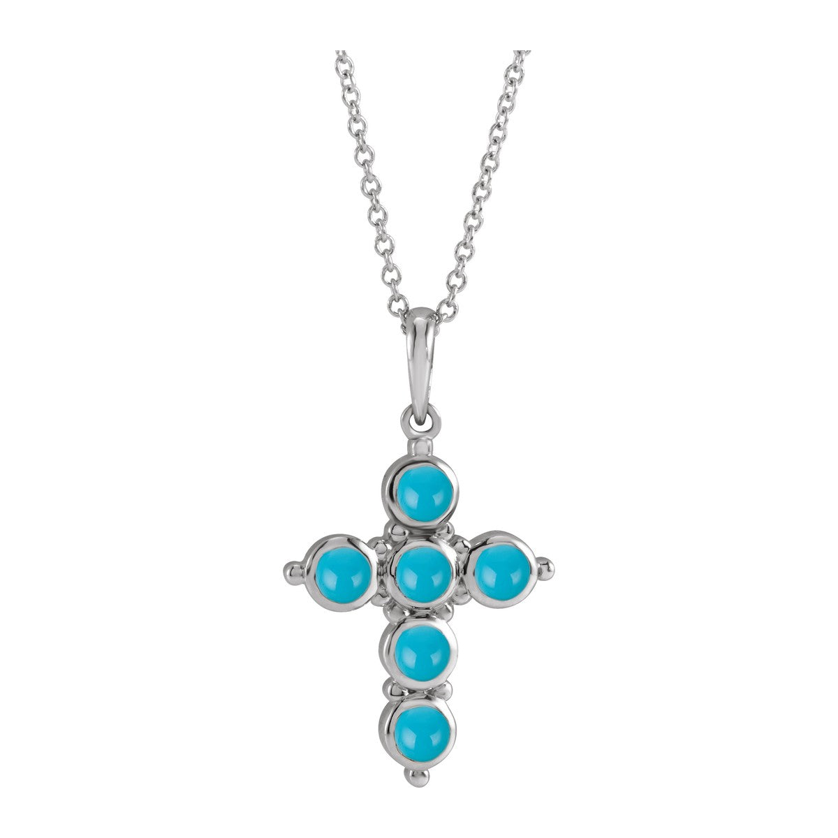 Cabochon Cross Necklace