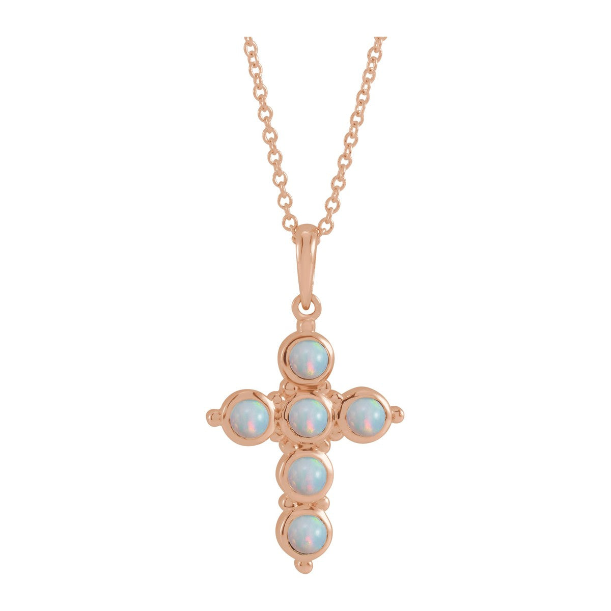 Cabochon Cross Necklace