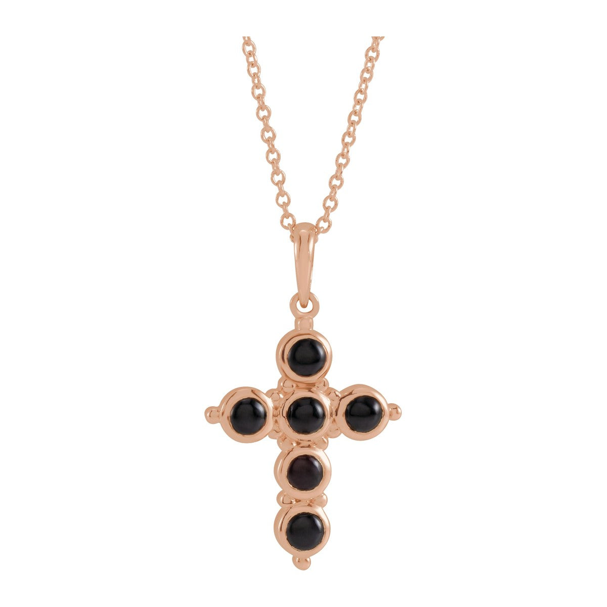 Cabochon Cross Necklace