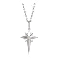 Diamond Star Cross Necklace