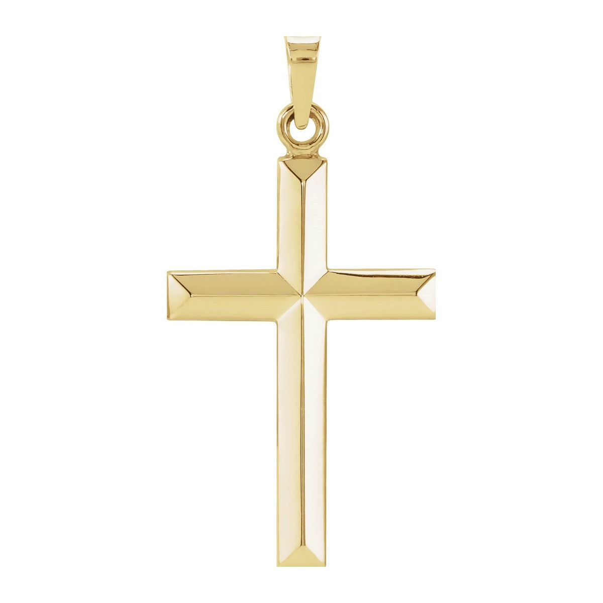 Geometric Cross Pendant