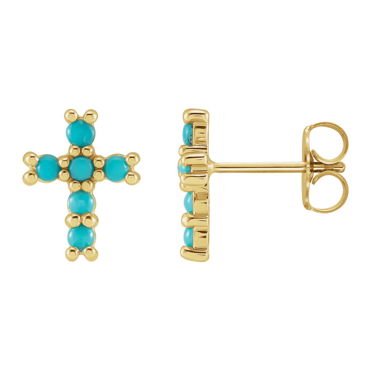Petite Cross Stud Earrings