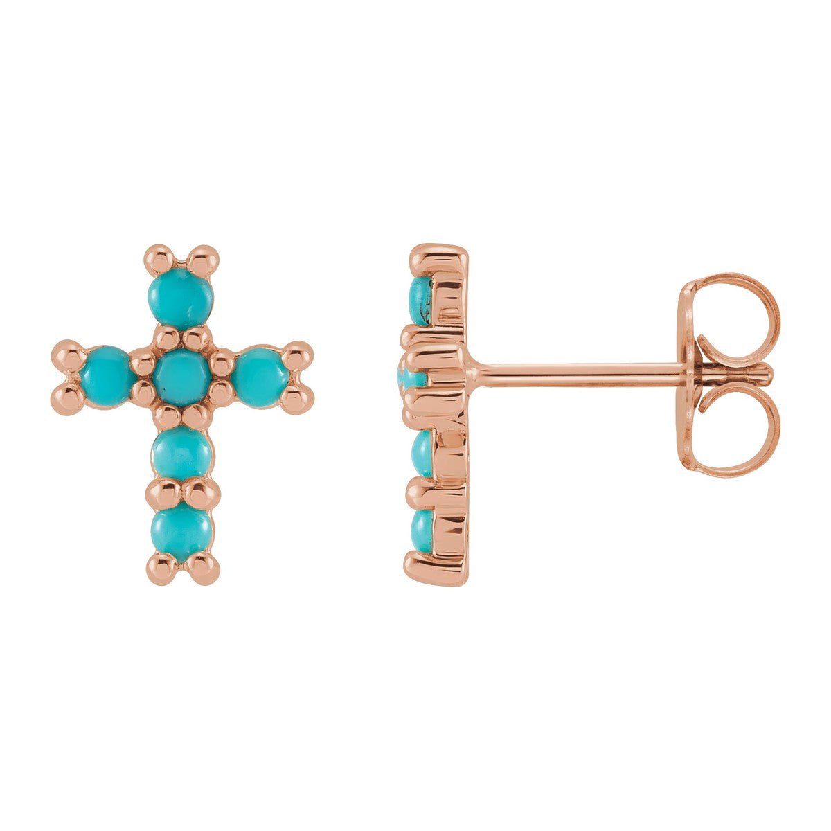 Petite Cross Stud Earrings