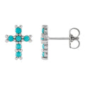 Petite Cross Stud Earrings