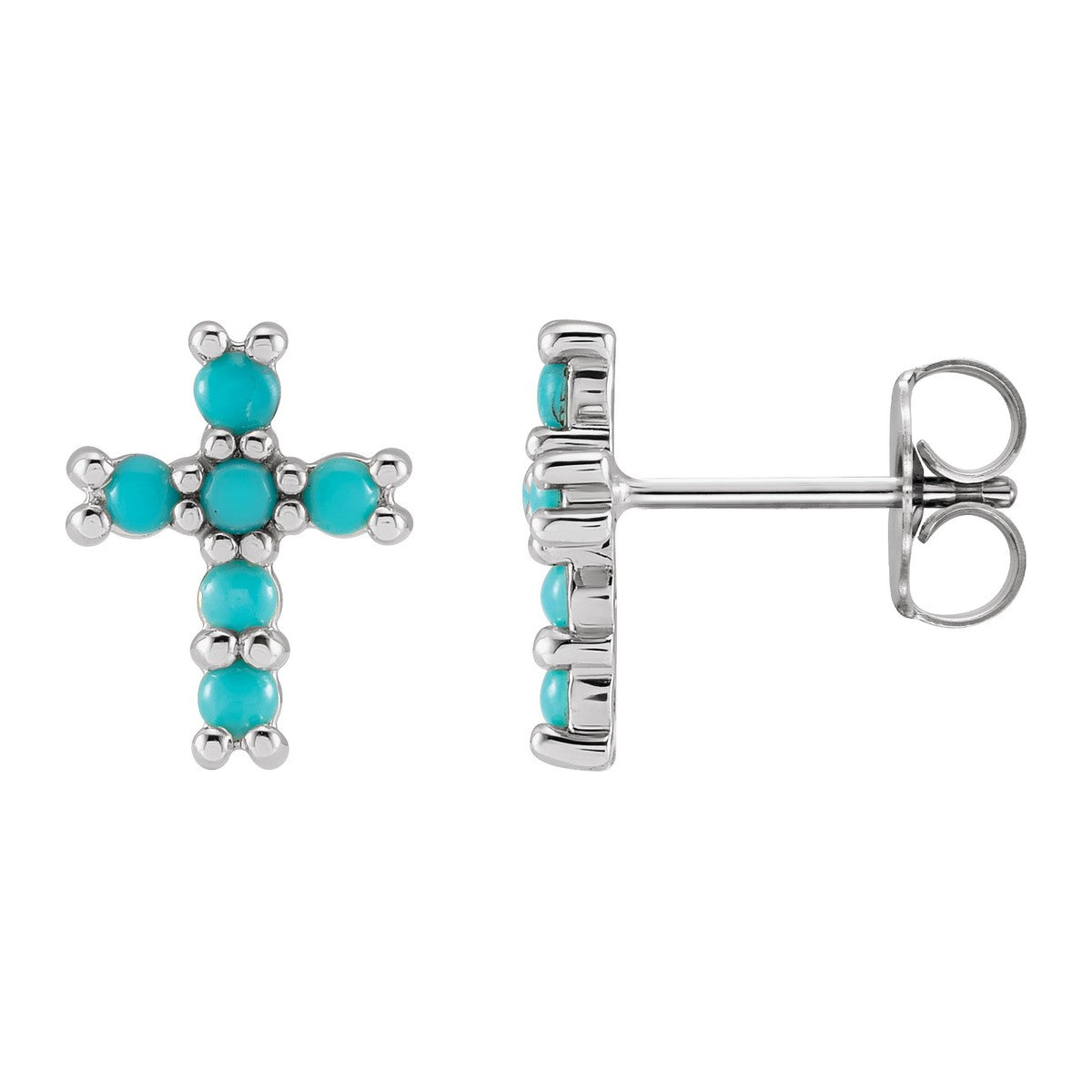 Petite Cross Stud Earrings