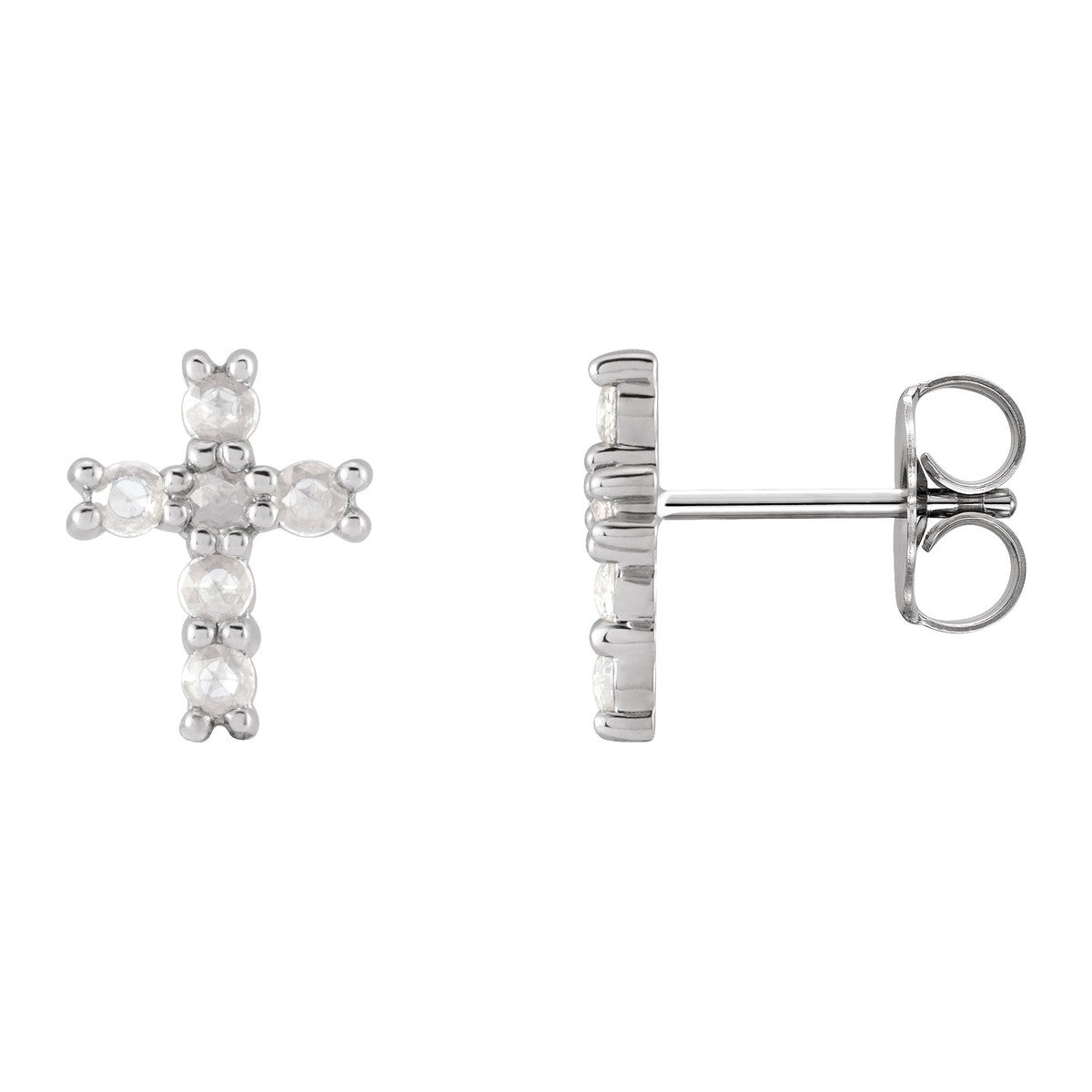 Petite Cross Stud Earrings