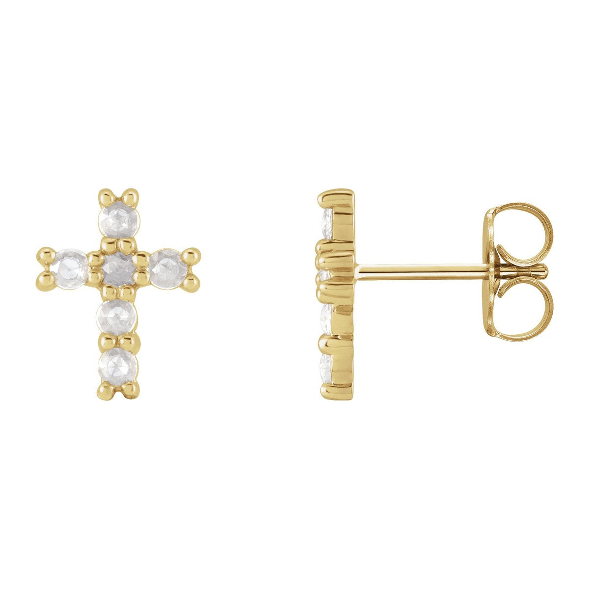 Petite Cross Stud Earrings