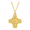 Four-Way Cross Medal Necklace