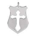 Pierced Cross Shield Pendant