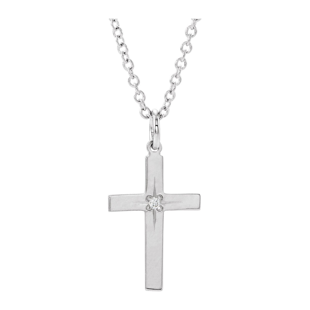 Youth Diamond Cross Necklace