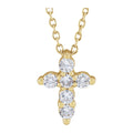 Lab-Grown Diamond Cross Necklace