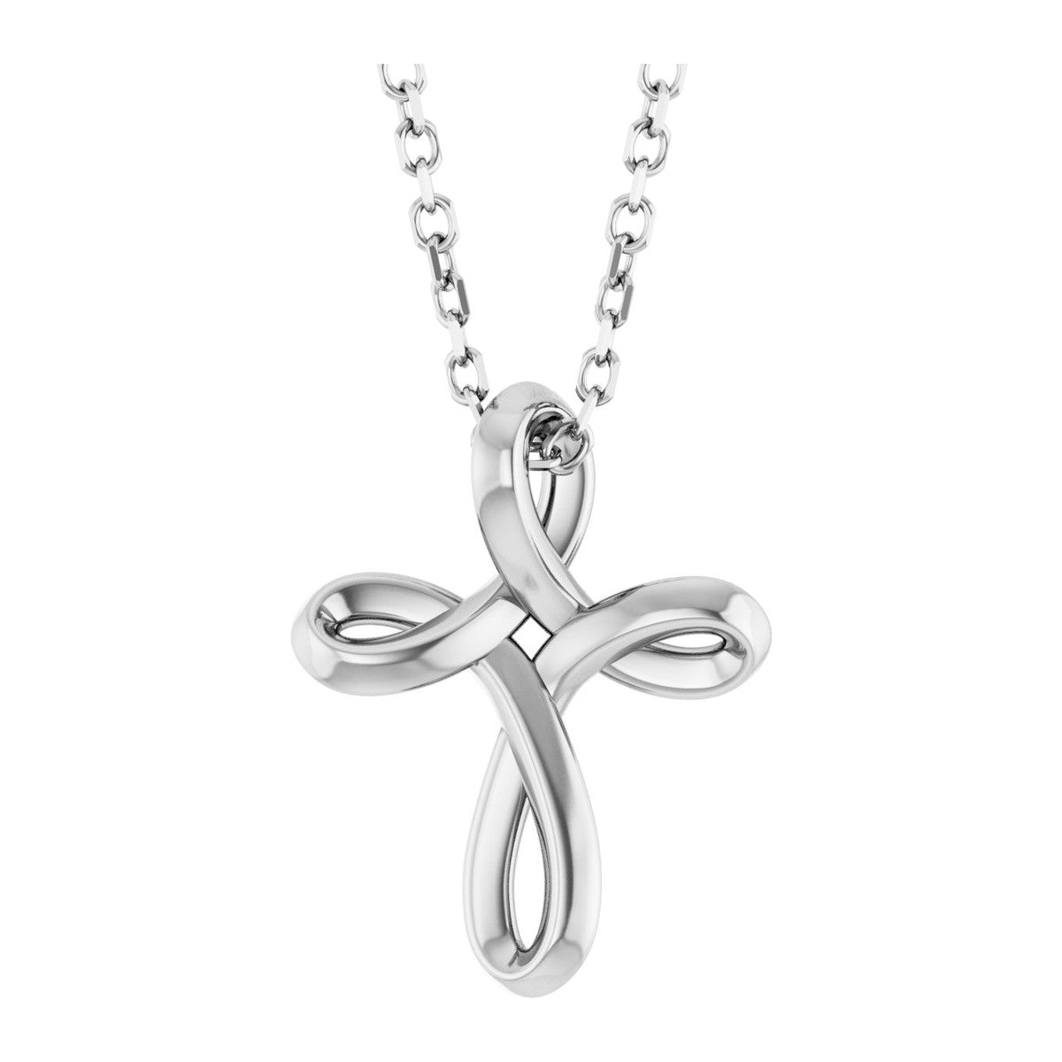 Freeform Cross Necklace