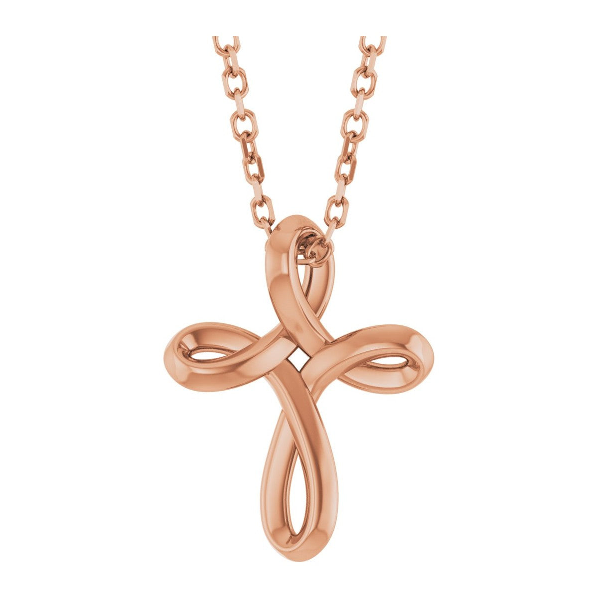 Freeform Cross Necklace