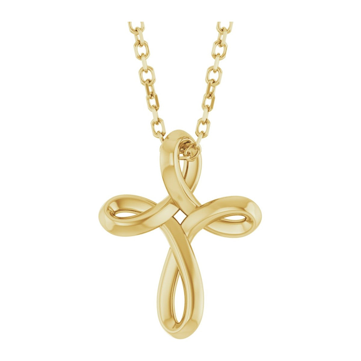 Freeform Cross Necklace
