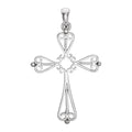 Sculptural Open Cross Pendant