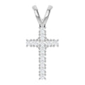 Stone-Set Cross Pendant
